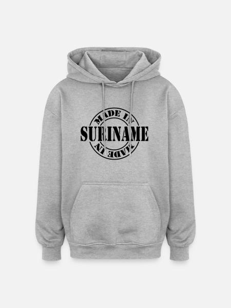 made in suriname m1k2 - Oversized Unisex Hoodie - heather grey