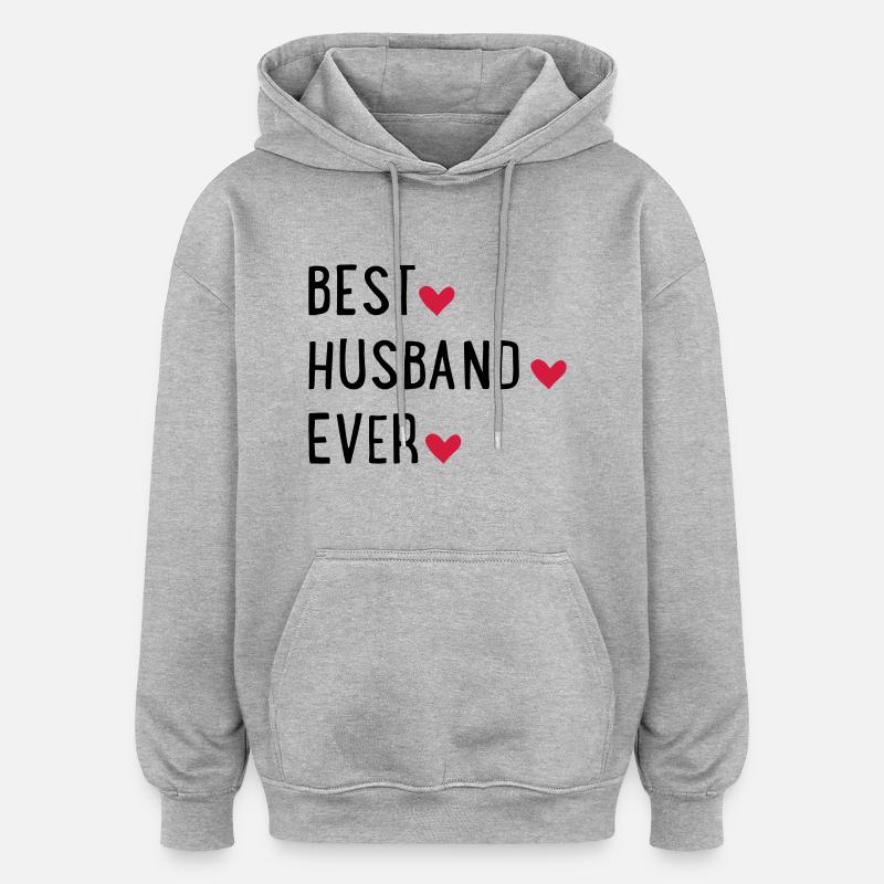 Mari - Sweat à capuche oversize unisexe - gris chiné