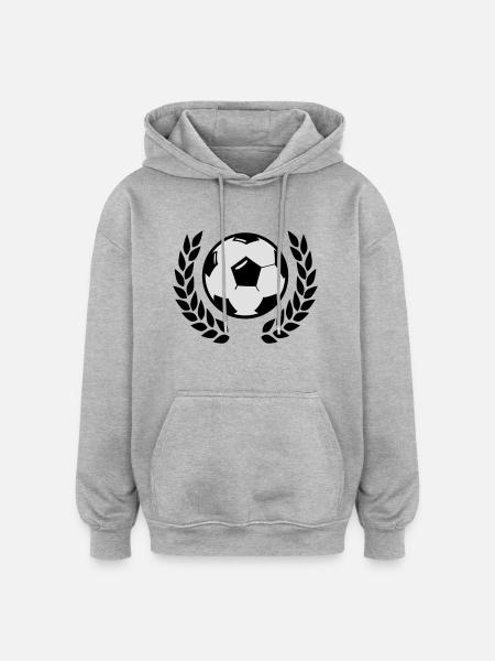 football - Oversized Unisex Hoodie - heather grey