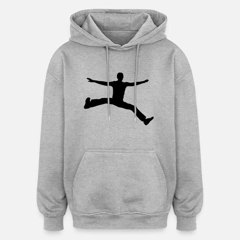 springendermannf1 - Sweat à capuche oversize unisexe - gris chiné