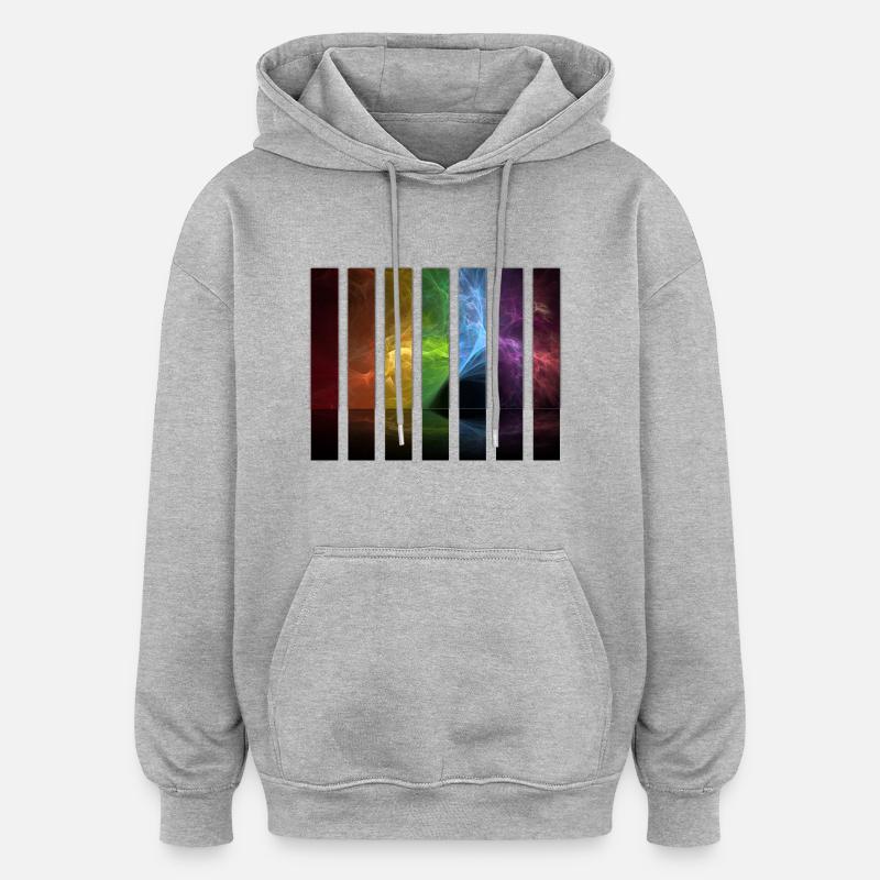 Sprite - Sweat à capuche oversize unisexe - gris chiné