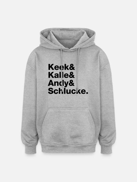 BANG BOOM BANG CHARAKTER - Oversized Unisex Hoodie - Grau meliert