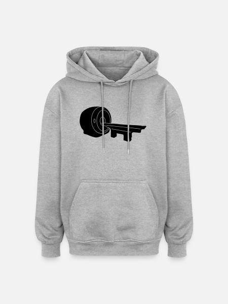 resonance magnetic_m1 - Oversized Unisex Hoodie - heather grey