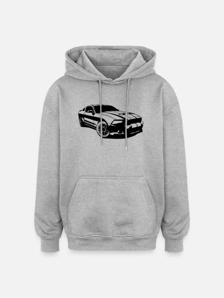 blockedTitle - Oversized Unisex Hoodie - heather grey