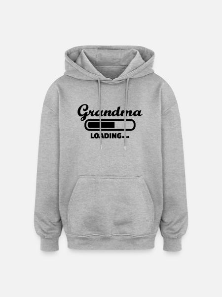 Grandma - Oversized Unisex Hoodie - heather grey