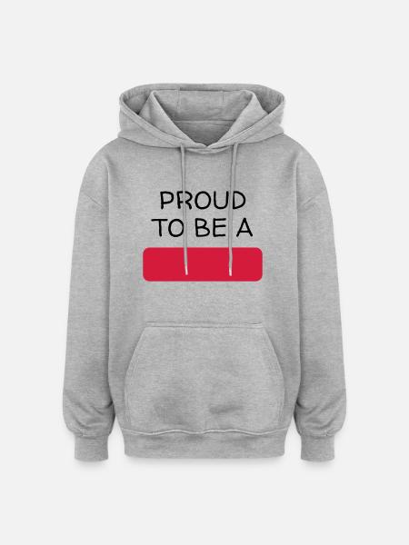 Customize it ! / Anpassen / Personnaliser - Oversized Unisex Hoodie - heather grey