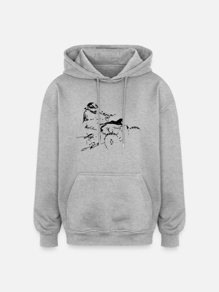 Quadbike - Oversized Unisex Hoodie - heather grey