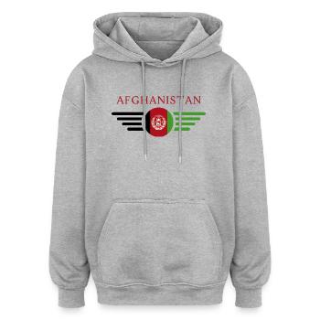 Ich liebe Afghanistan, Eleganz Stil Design T-Shirt - Oversized Unisex Hoodie - Grau meliert - Vorne - Noah (186cm)