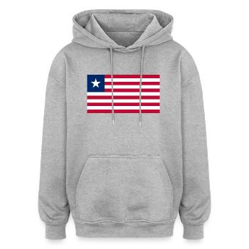Liberia - Oversized Unisex Hoodie - Grau meliert - Vorne - Noah (186cm)