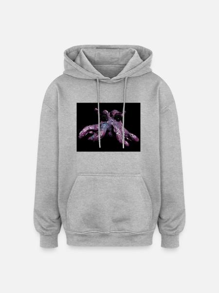 Octopus octopus - Oversized Unisex Hoodie - heather grey