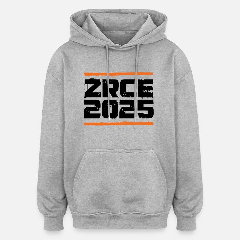 Vacances Zrce 2025 - Sweat à capuche oversize unisexe - gris chiné