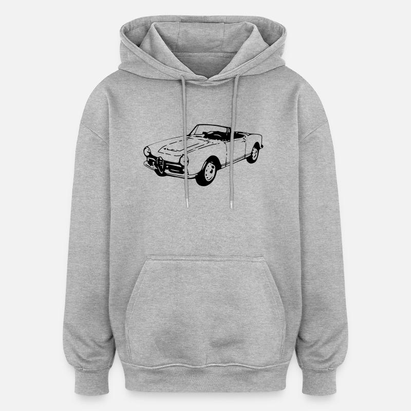 Oldtimer Cabrio (1 Col.) - Oversized Unisex Hoodie - heather grey