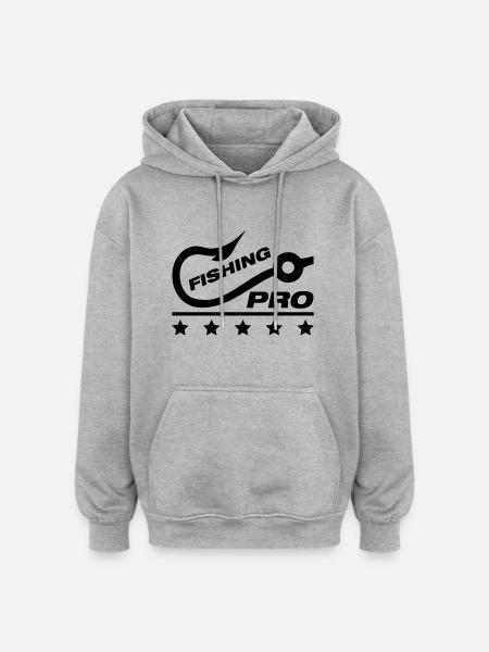 fishing_pro_motiv_f1 - Oversized Unisex Hoodie - heather grey