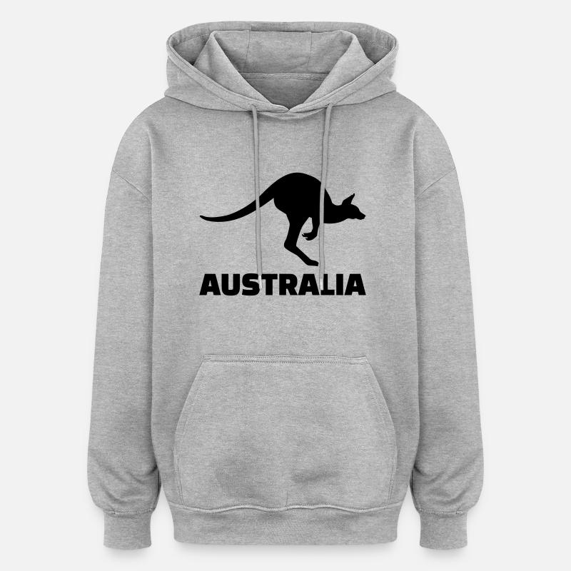 Australia - Sweat à capuche oversize unisexe - gris chiné