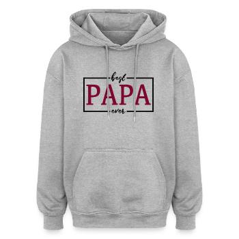 The best dad - Oversized Unisex Hoodie - heather grey - Front - Noah (186cm)