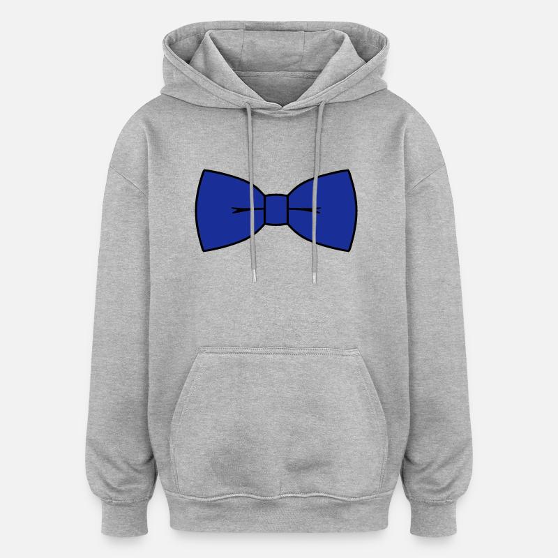 Fliege - Oversized Unisex Hoodie - Grau meliert