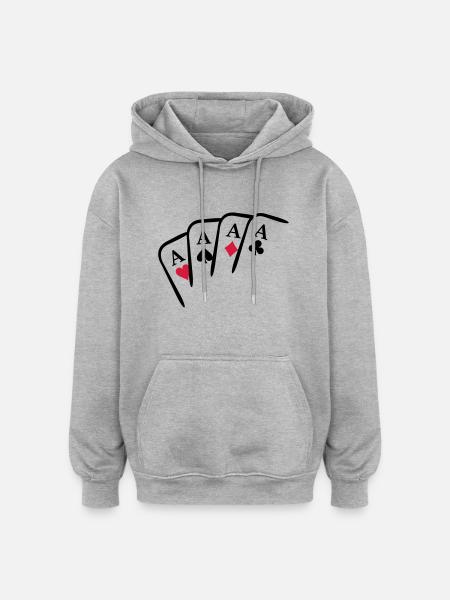 play games - Oversized Unisex Hoodie - heather grey