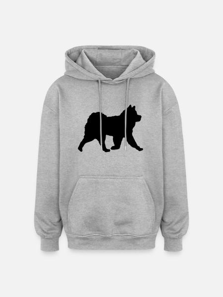 Tatzy-Rasi V - Oversized Unisex Hoodie - Grau meliert