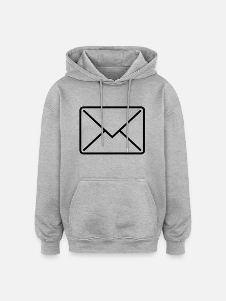 briefumschlag_icon1 - Oversized Unisex Hoodie - heather grey
