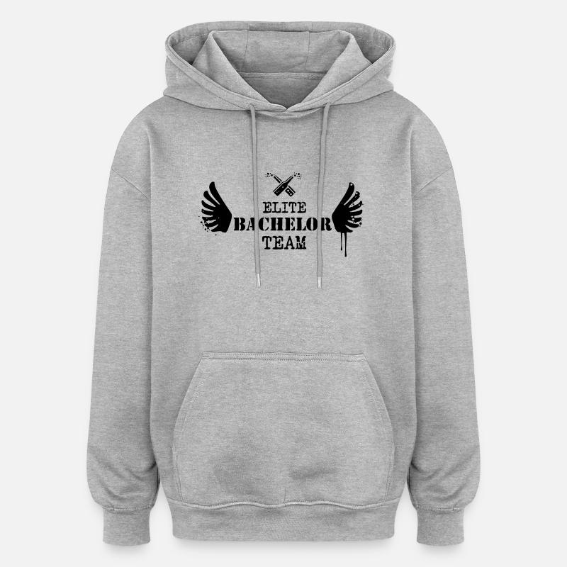 Baccalauréat Team Elite - JGA - Sweat à capuche oversize unisexe - gris chiné