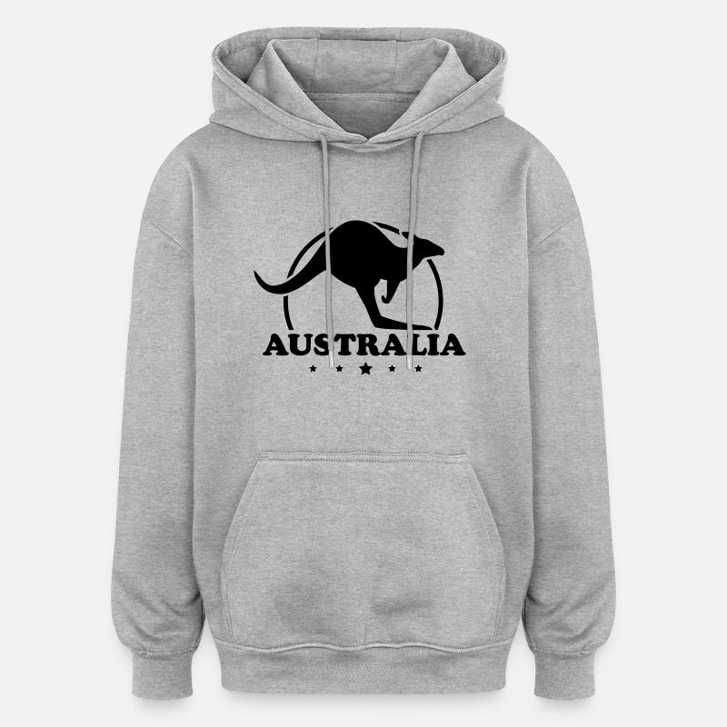 australia_design_ty1 - Oversized Unisex Hoodie - heather grey