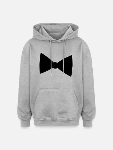 Fliege - Sweat à capuche oversize unisexe - gris chiné