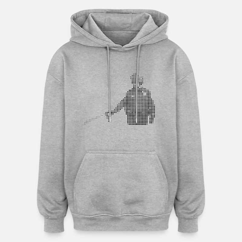 Bekannte Personen: Sergeant Pepperspray - Sweat à capuche oversize unisexe - gris chiné