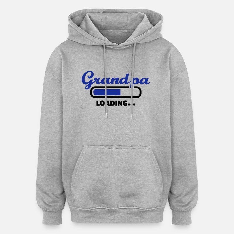 Grandpa - Sweat à capuche oversize unisexe - gris chiné
