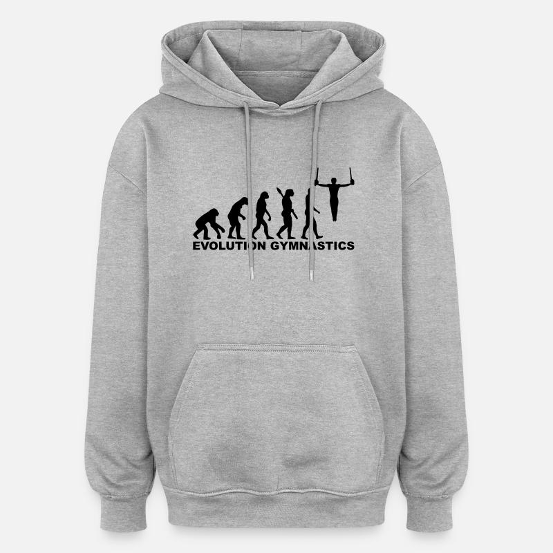Evolution Gymnastics - Oversized Unisex Hoodie - heather grey