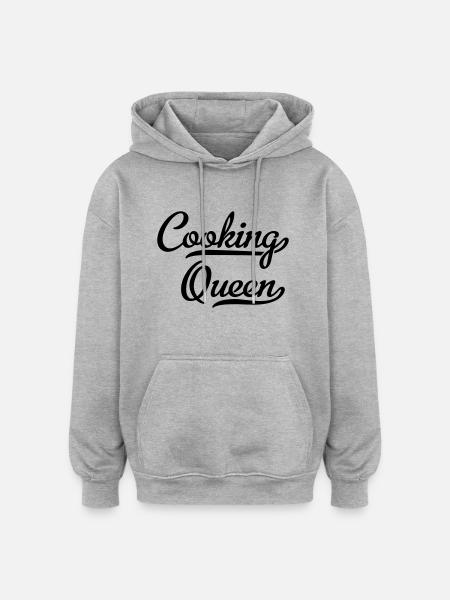 cuire - Sweat à capuche oversize unisexe - gris chiné