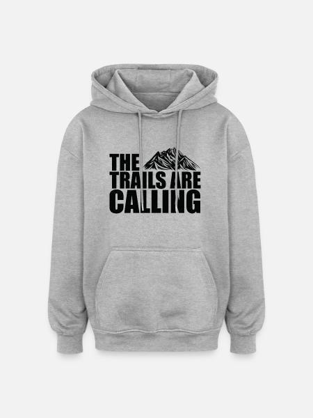 Trail Løb Sport - Oversize unisex hoodie - grå meleret