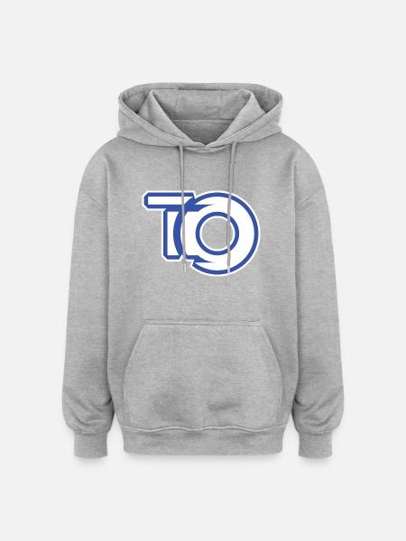 T O Graffiti Style - Oversized Unisex Hoodie - heather grey