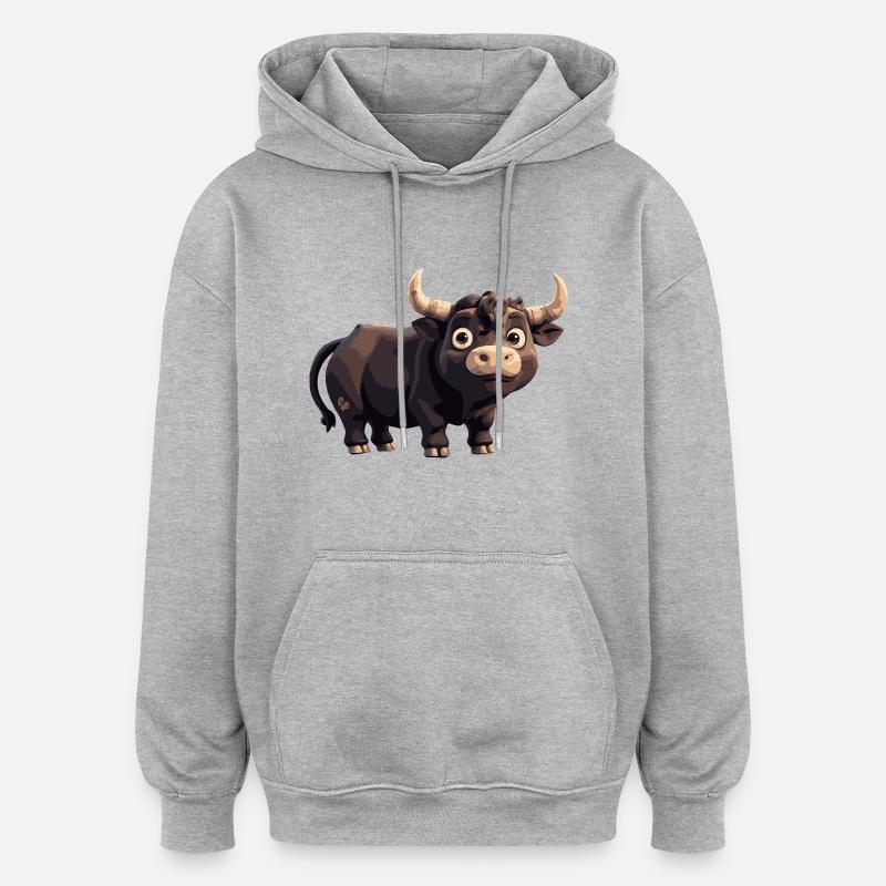 Taurus Comic - Oversized Unisex Hoodie - heather grey