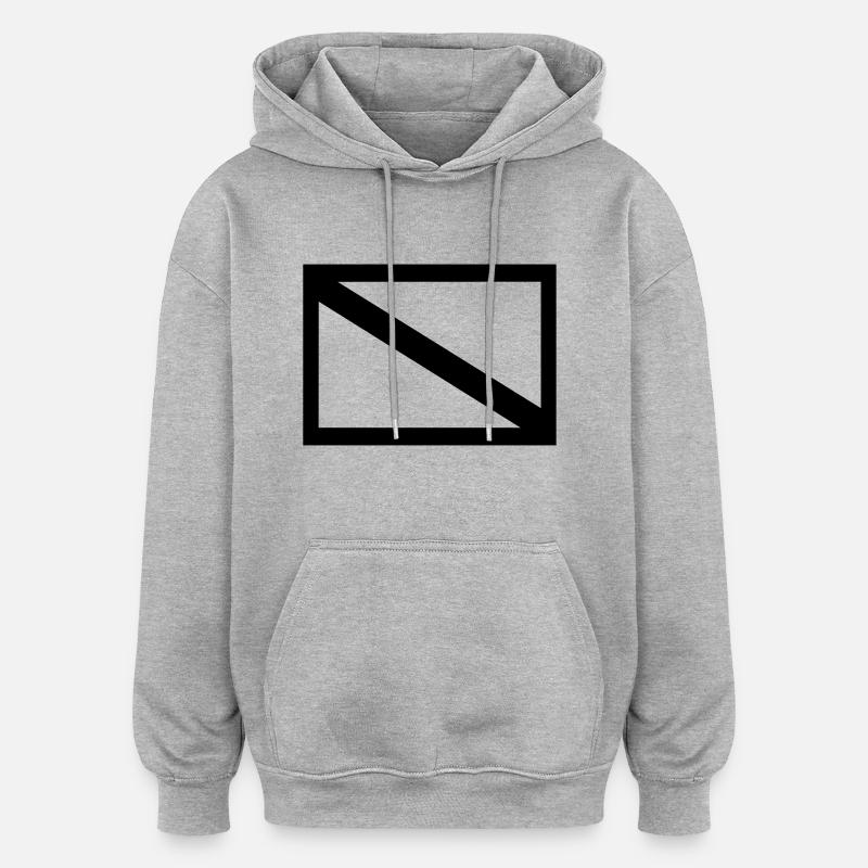 DiveFlag - Oversized Unisex Hoodie - Grau meliert