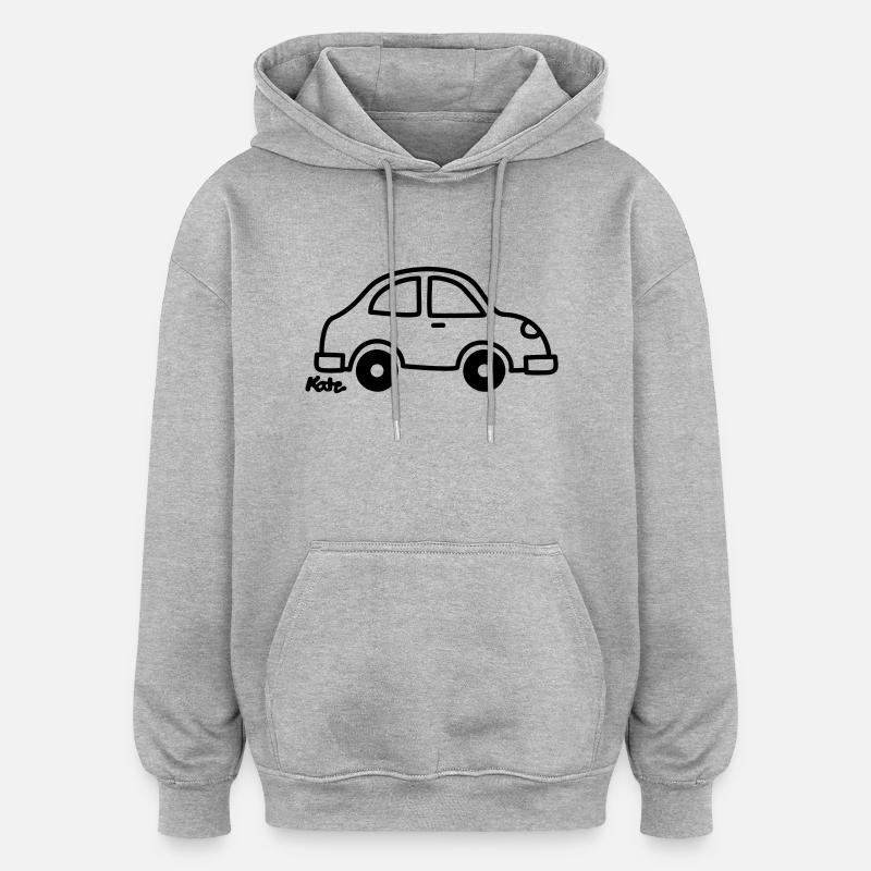 Auto - Sweat à capuche oversize unisexe - gris chiné