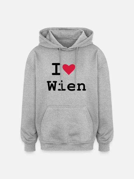 Vienna - Oversized Unisex Hoodie - heather grey