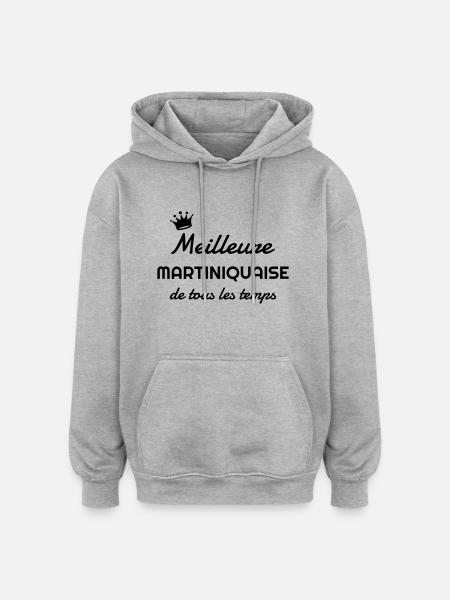Martinique / 972 / Caraïbes / Martiniquais - Oversized Unisex Hoodie - heather grey