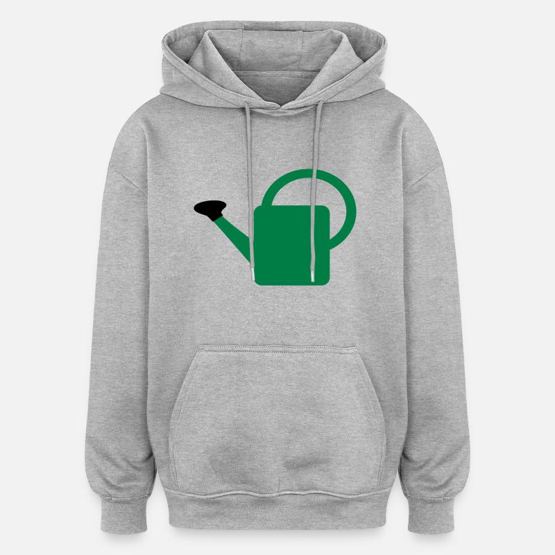Gießkanne - Oversized Unisex Hoodie - Grau meliert