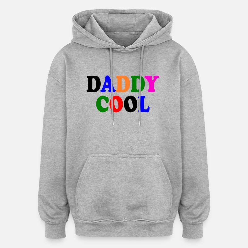 Daddy cool - Sweat à capuche oversize unisexe - gris chiné