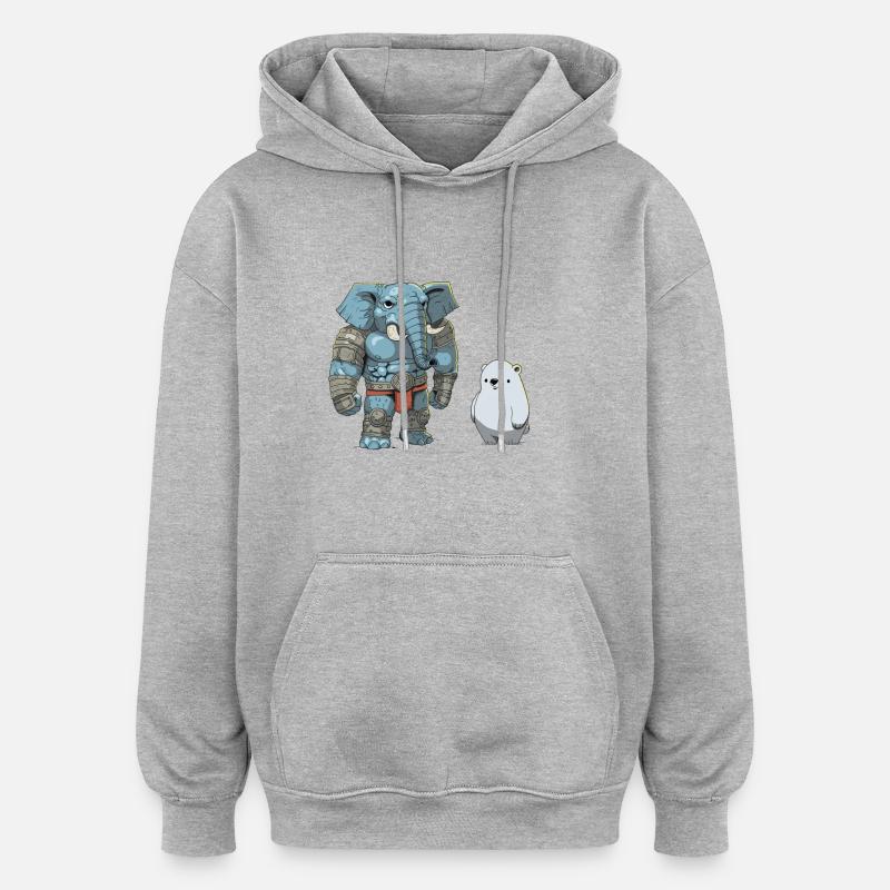 Équipe de rêve - Sweat à capuche oversize unisexe - gris chiné