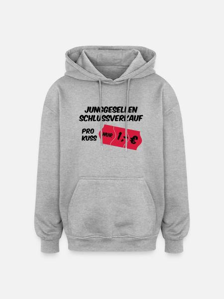Bachelor Sale - Oversized Unisex Hoodie - heather grey