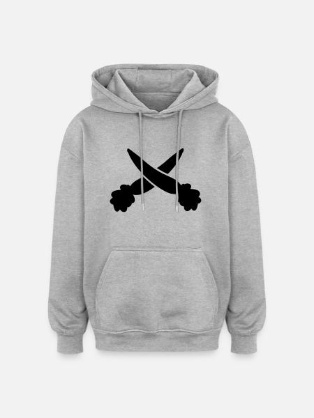 karotten - Oversized Unisex Hoodie - Grau meliert