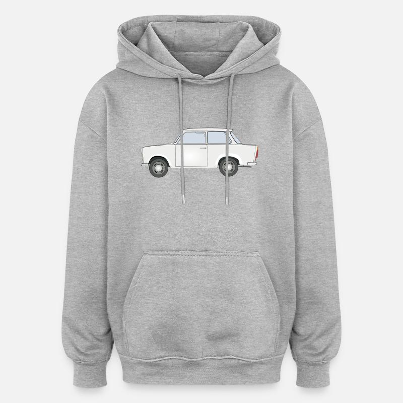 blockedName - Oversized Unisex Hoodie - Grau meliert