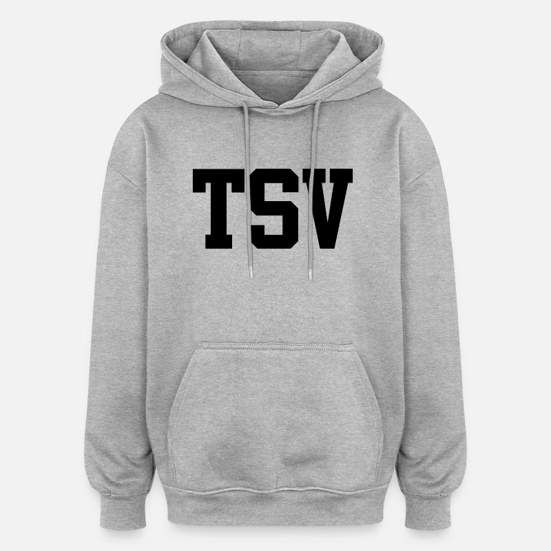 tsv - Oversized Unisex Hoodie - heather grey