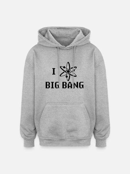i_heart_big_bang - Oversized Unisex Hoodie - heather grey
