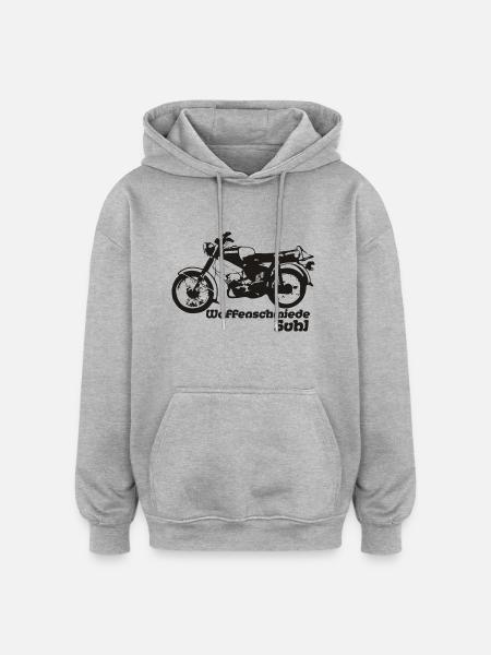 Simson S50 DDR Mopet - Oversized Unisex Hoodie - Grau meliert