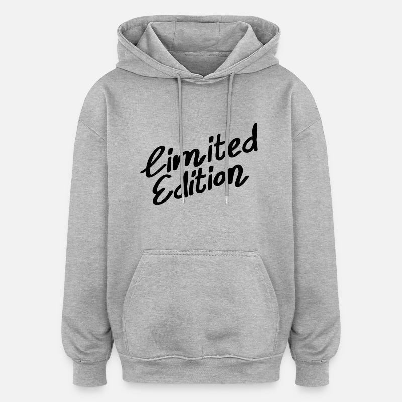 limited_edition_f1 - Sweat à capuche oversize unisexe - gris chiné