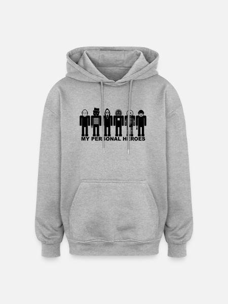 My personal heroes - Oversized Unisex Hoodie - heather grey