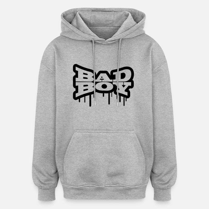 Bathroom graffiti boy bad boy - Oversized Unisex Hoodie - heather grey
