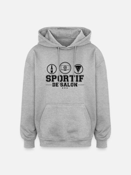 SPORTIF DE SALON - Oversized Unisex Hoodie - heather grey